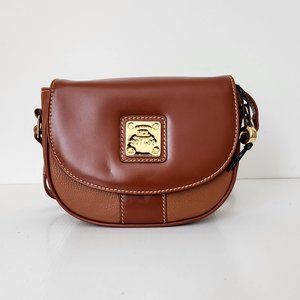 NEW HCL Cognac Leather Crossbody Bag